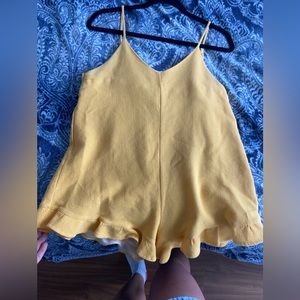 Yellow Princess Polly Romper